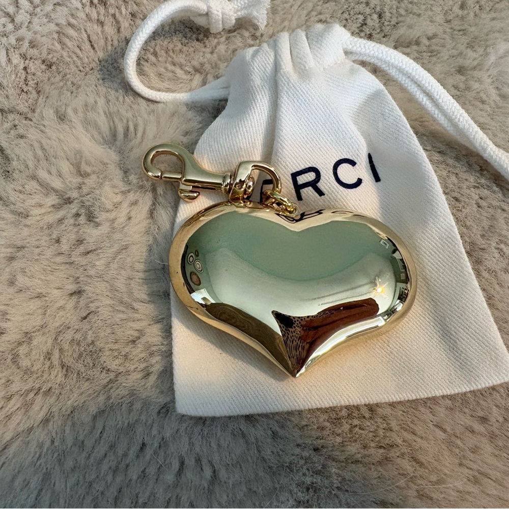 Clare V. Grand Mylar Heart Fob - Picture 4 of 5